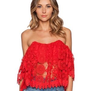 Crochet SleevE Crop Top